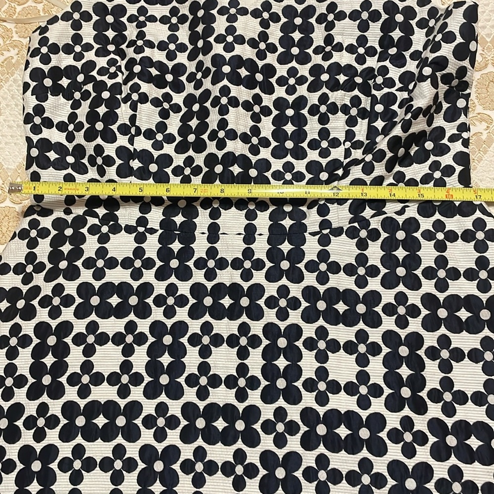 rsvp by TALBOTS Size 12 Sleeveless Dress. Deep Navy and Off White. - Picture 4 of 16